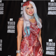 lady gaga meat dress